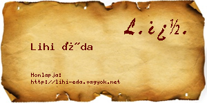 Lihi Éda névjegykártya
